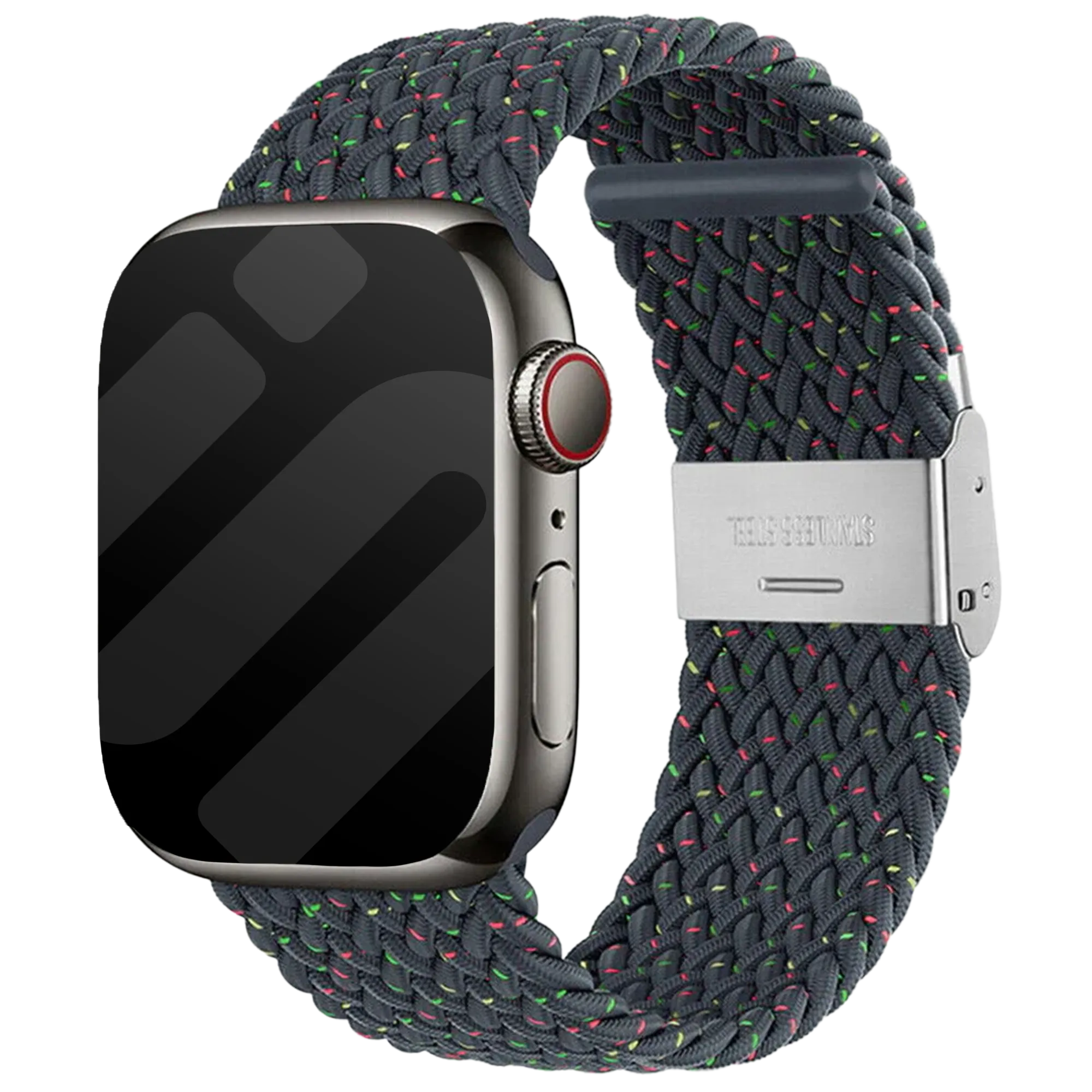 Apple Watch geflochtenes Armband (Grau-Blau mischen)