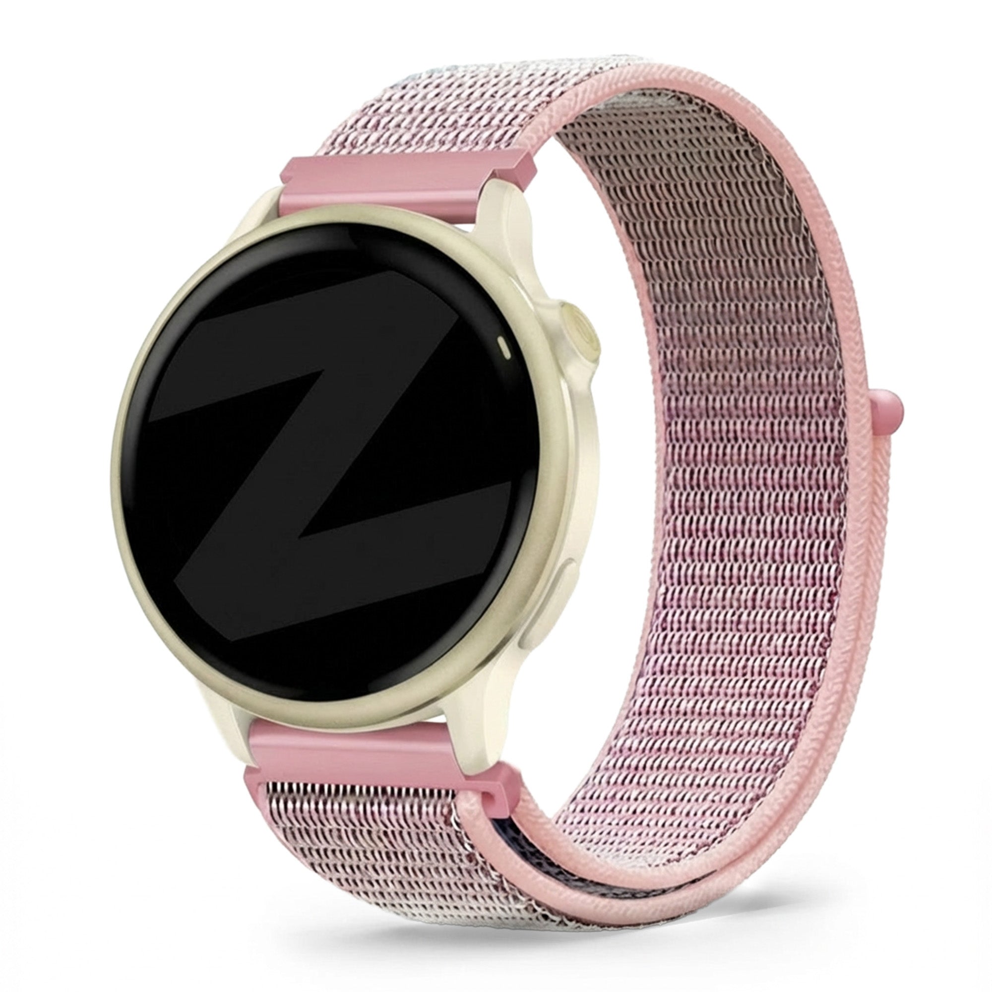 Bandz Garmin Vivoactive 6 Nylon Loop Armband (Rosa)