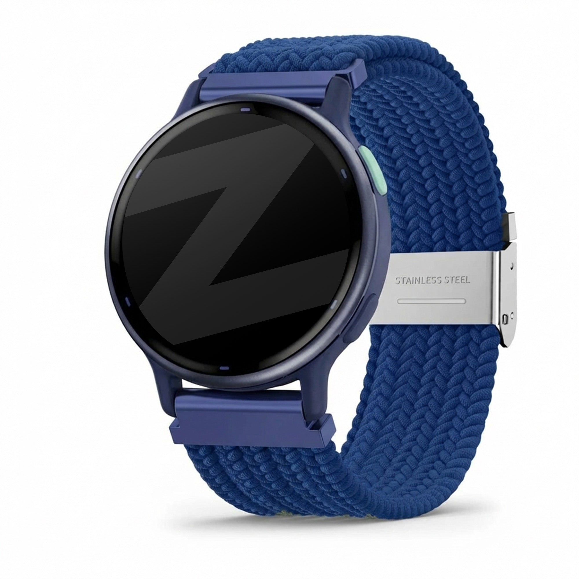Bandz Garmin Vivoactive 5 Geflochtenes Nylonarmband (Blau)