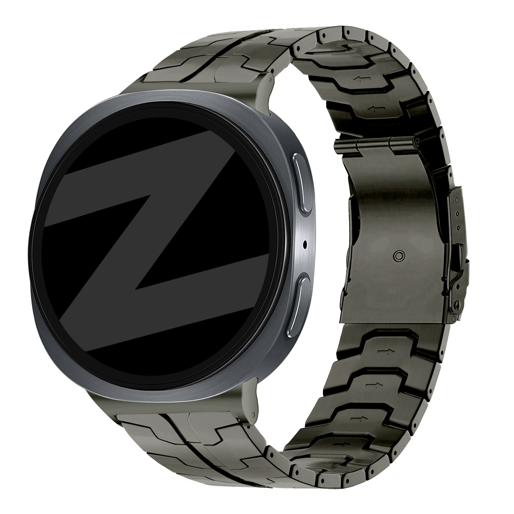 Bandz Samsung Galaxy Watch 8 Classic Stahlarmband 'Iron' (Graphit)
