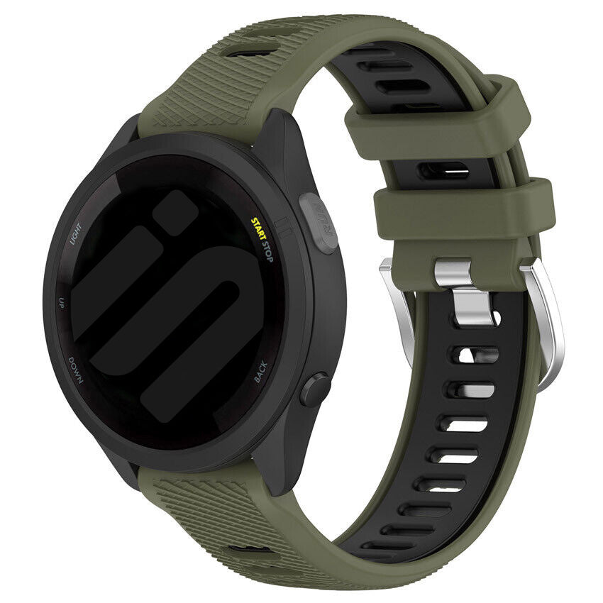Garmin Forerunner 570 - 47mm Schnalle Sport Amrband (Olivgrün/Schwarz)