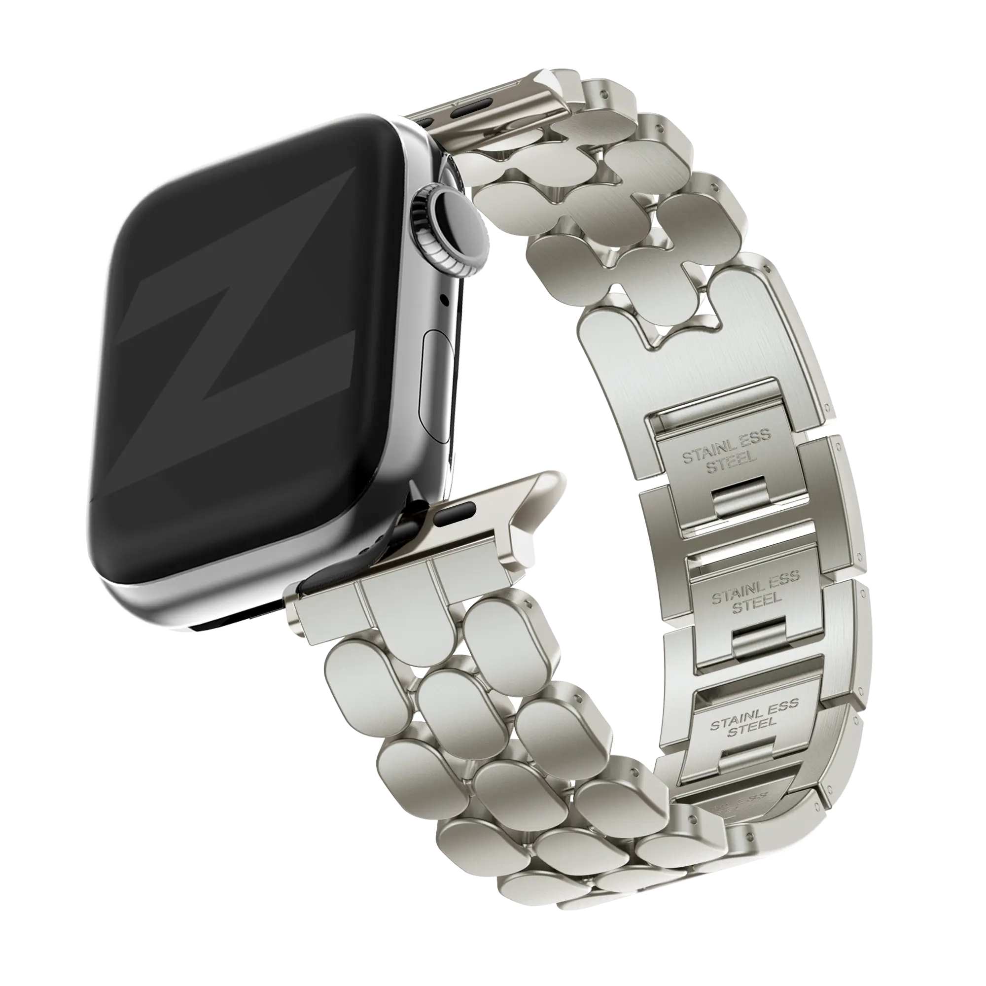 Bandz Apple Watch Stahlarmband 'Oval' (Polarstern)