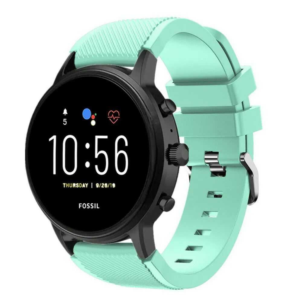Fossil Gen 4 Explorist (HR) Silikonarmband (Türkis)