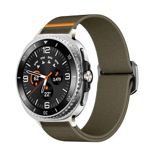 Samsung Galaxy Watch 8 Classic Elastisches Armband (Olivgrün)