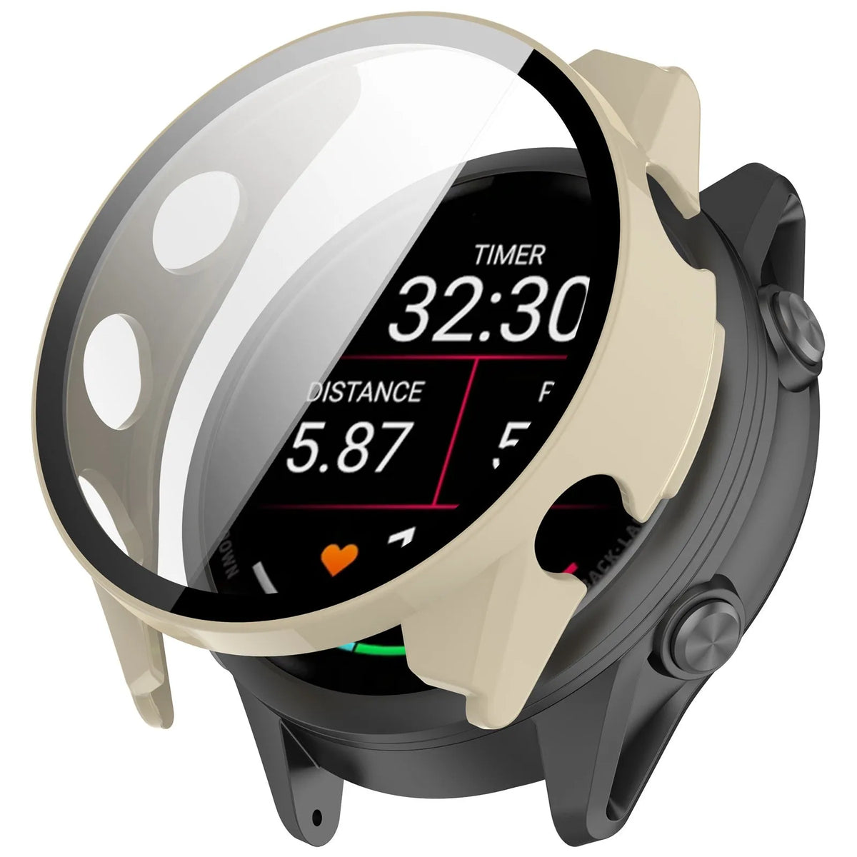 Garmin Forerunner 570 - 42 mm Hardkoffer mit Glass (Beige)