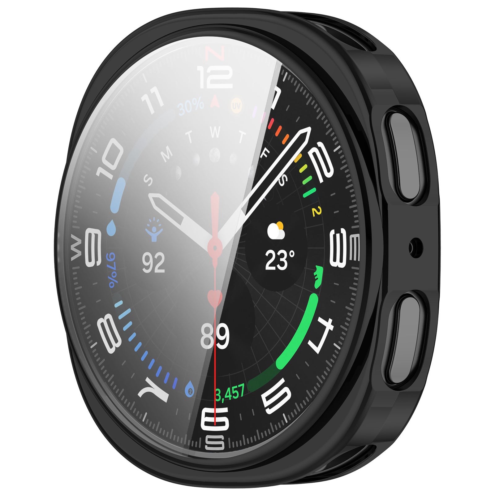 Samsung Galaxy Watch 8 - 44mm TPU Hülle (Schwarz)