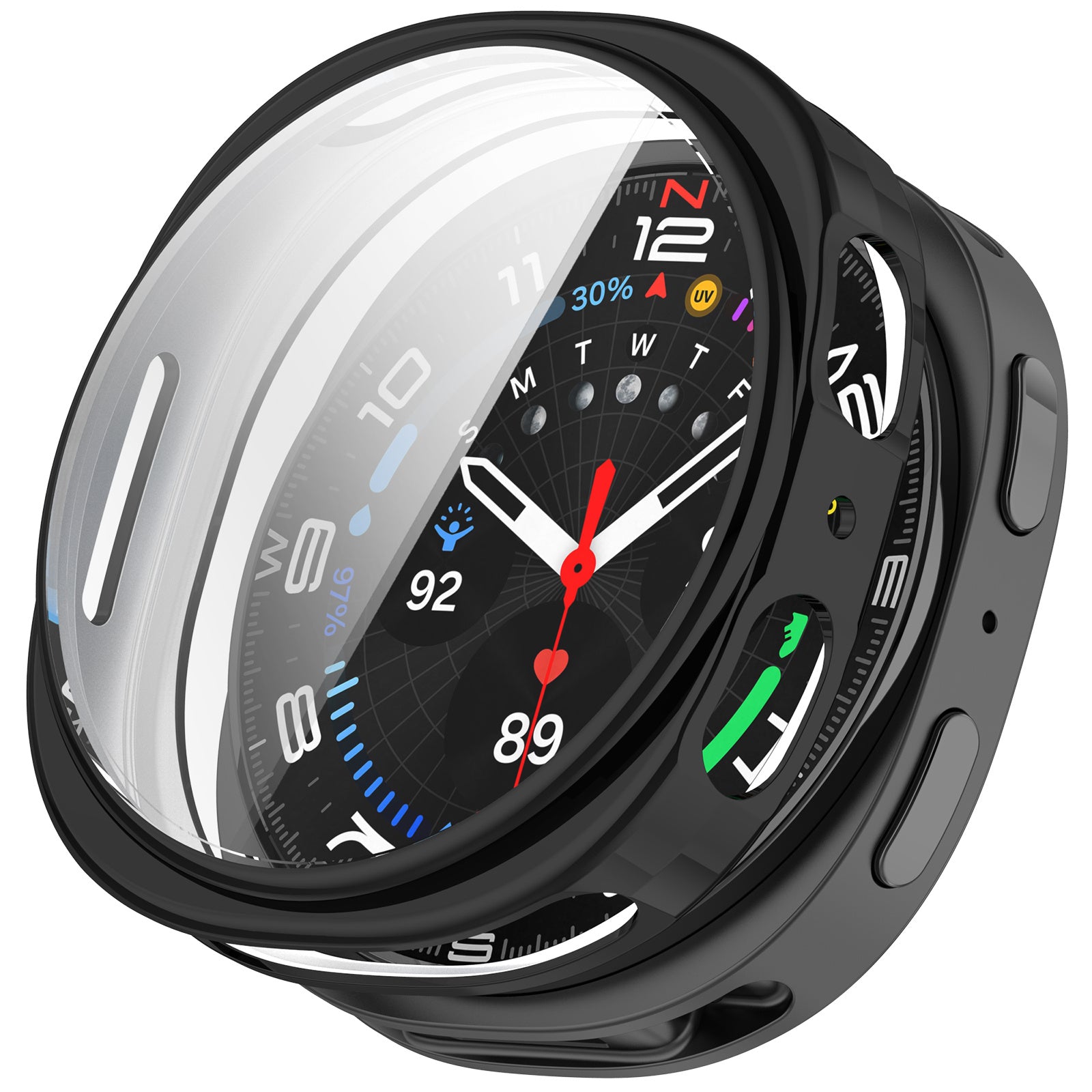 Samsung Galaxy Watch 8 - 44mm TPU Hülle (Schwarz)