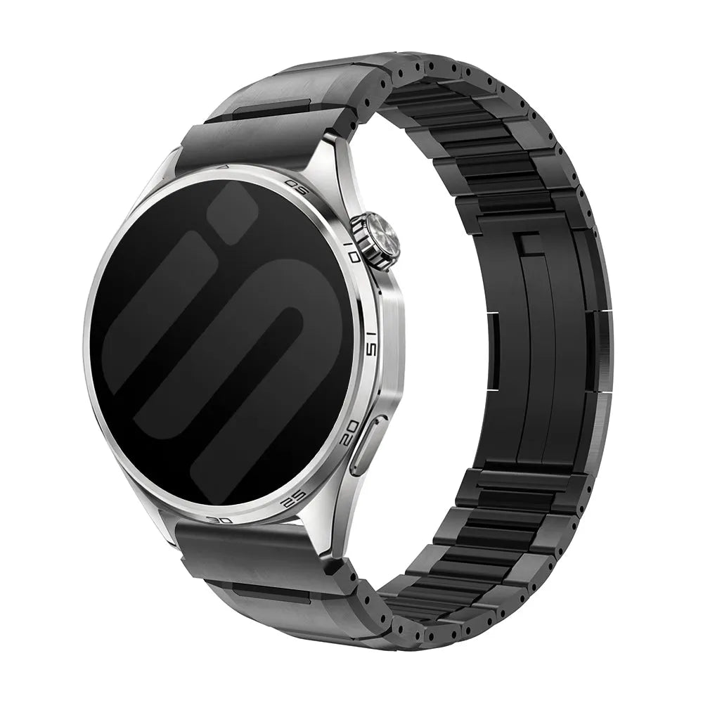 Gard Pro Health 4 Smartwatch 'One Push' Stahl-Hybridarmband (Schwarz)
