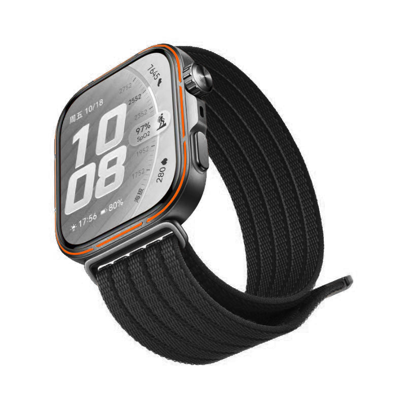Huawei Watch Fit 4 Pro Ultra Thin Nylon Strap (Black)