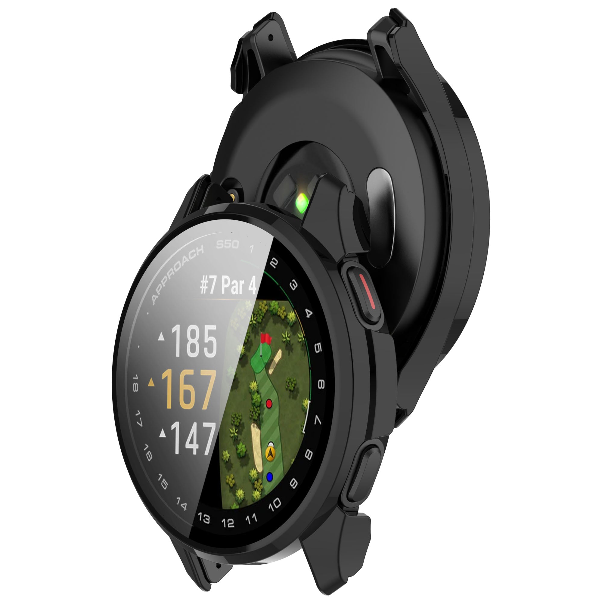Garmin Approach S50 PC-Hülle mit Glas (Schwarz)