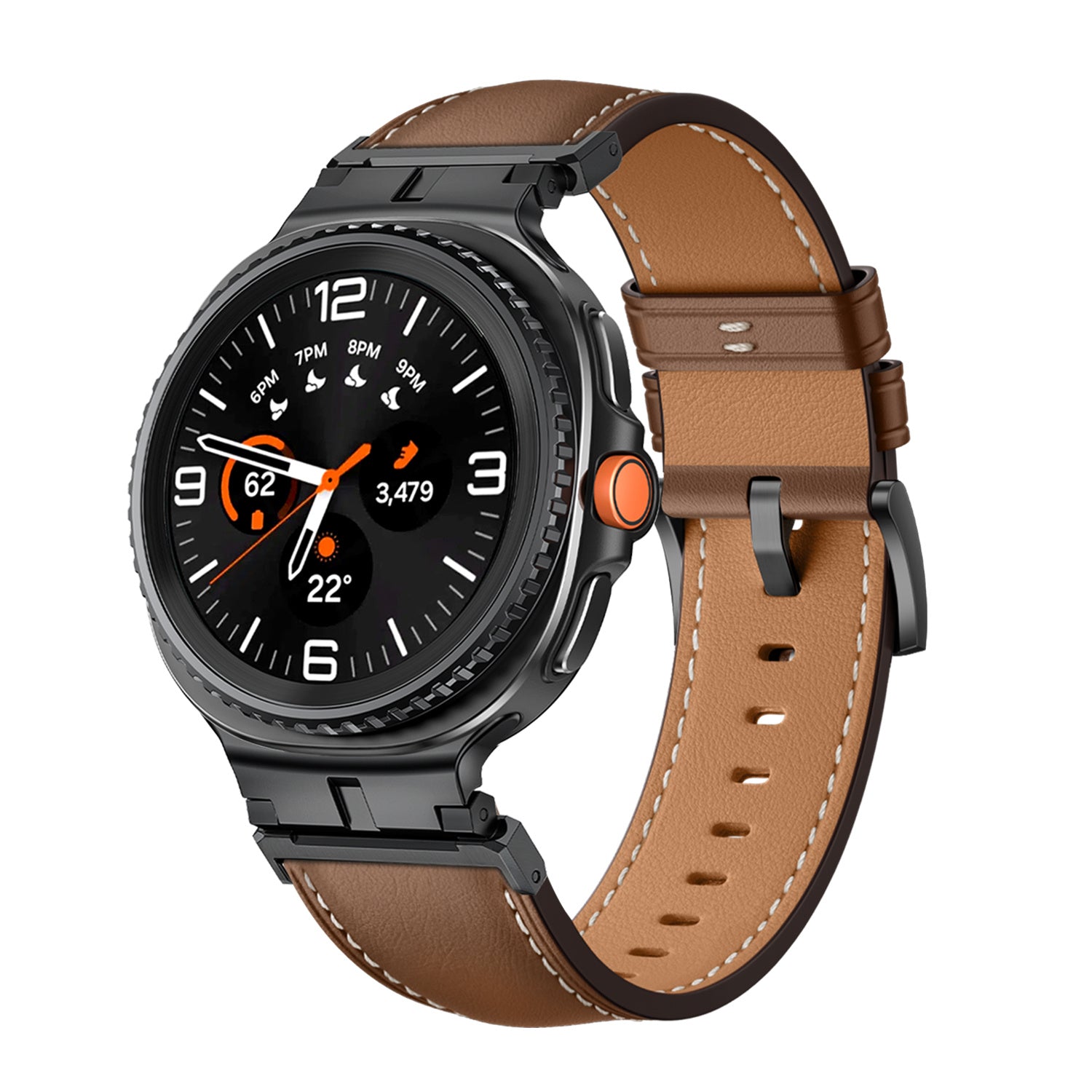 Samsung Galaxy Watch 8 - 40mm Premium Lederarmband (Braun)