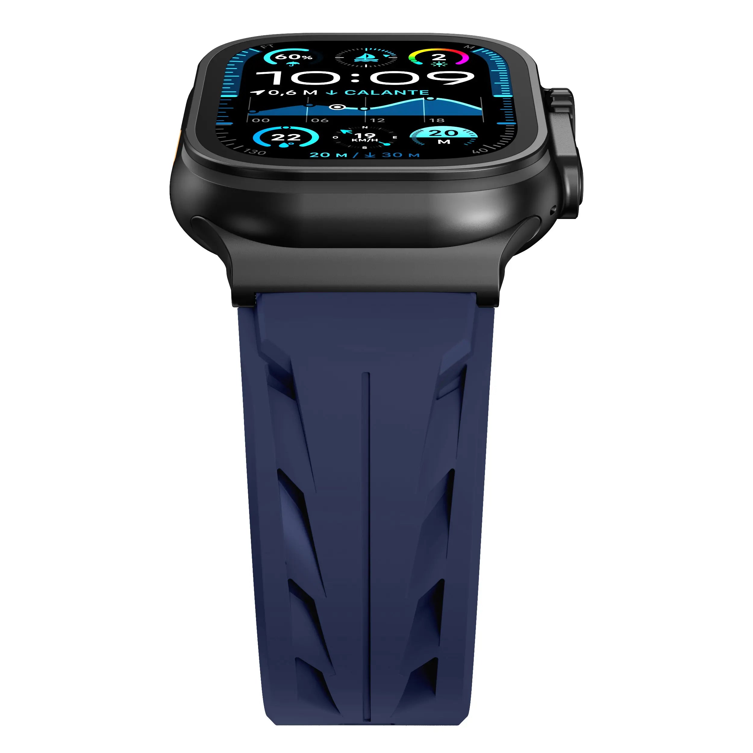 Apple Watch Race Silikonarmband (Dunkelblau)