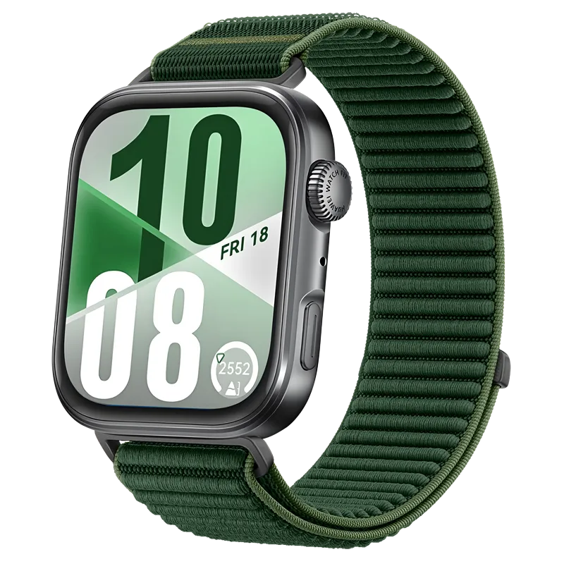 Huawei Watch Fit 5 Pro Wave Nylonarmband (Dunkelgrün)