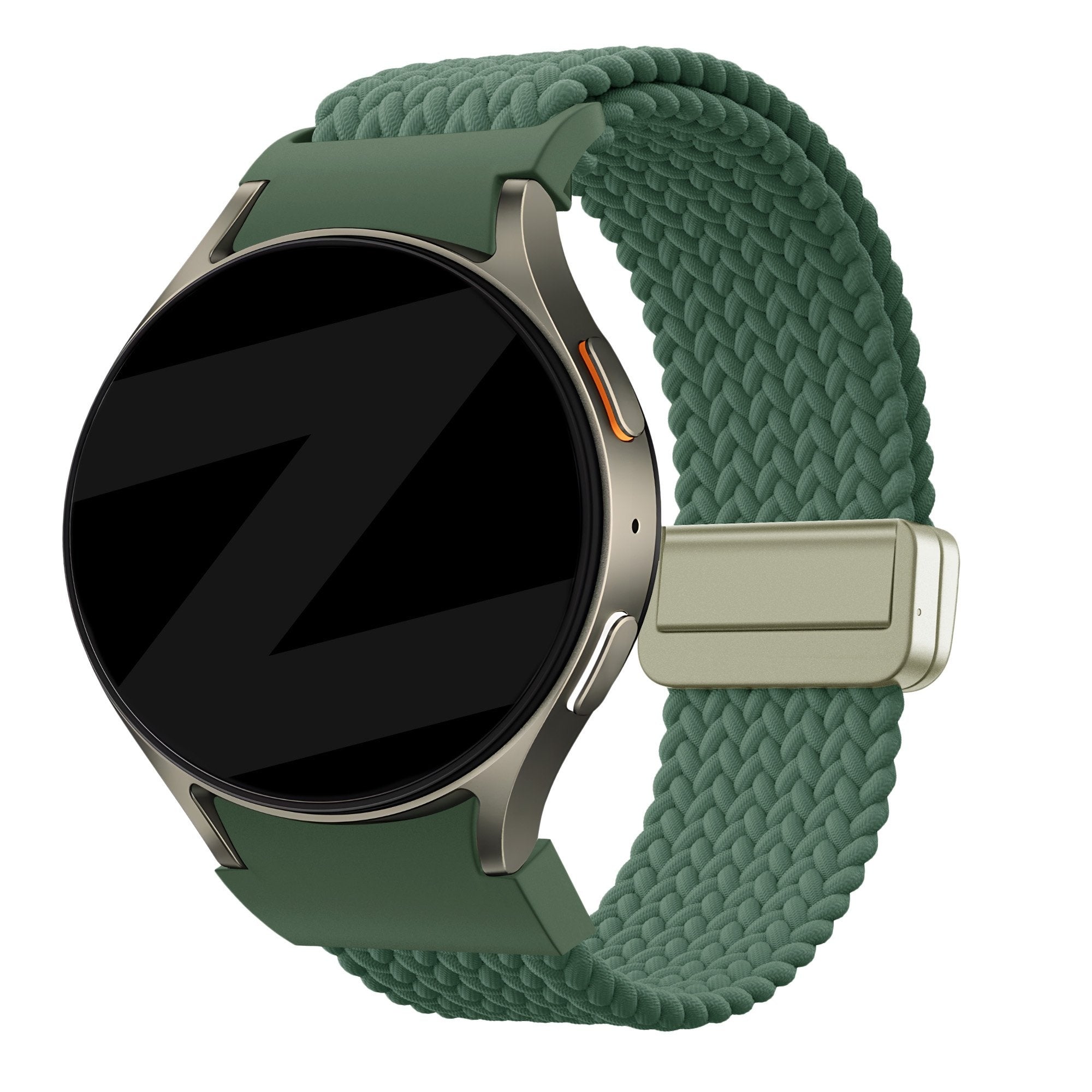 Bandz Samsung Galaxy Watch 6 - 40mm Geflochtenes Armband 'Easy Fit' (Grün)