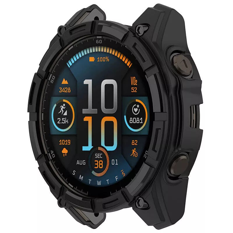 Garmin Fenix 8 - 51mm SOLAR robustes TPU Hülle (Schwarz)