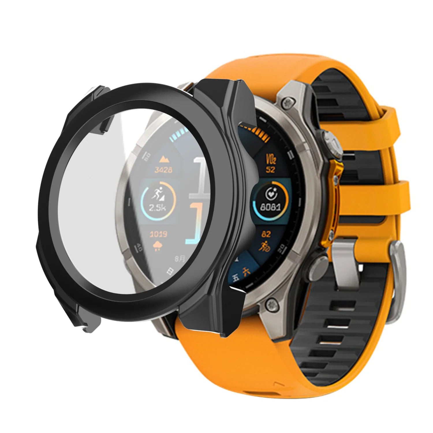 Garmin Fenix 8 - 51mm Hard Case with Glass (Black)