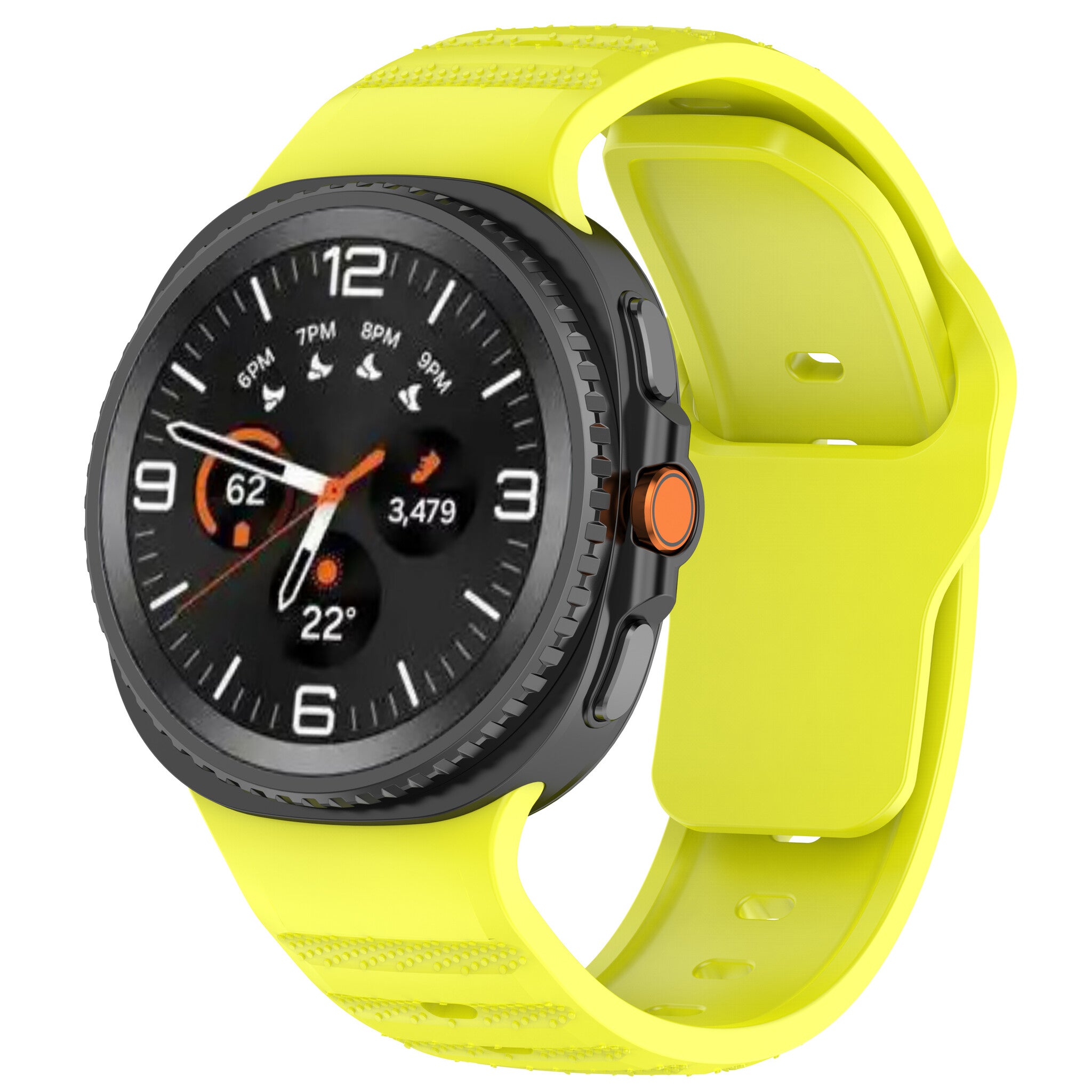Samsung Galaxy Watch 9 - 44mm Outdoor Silikonarmband (Limette)