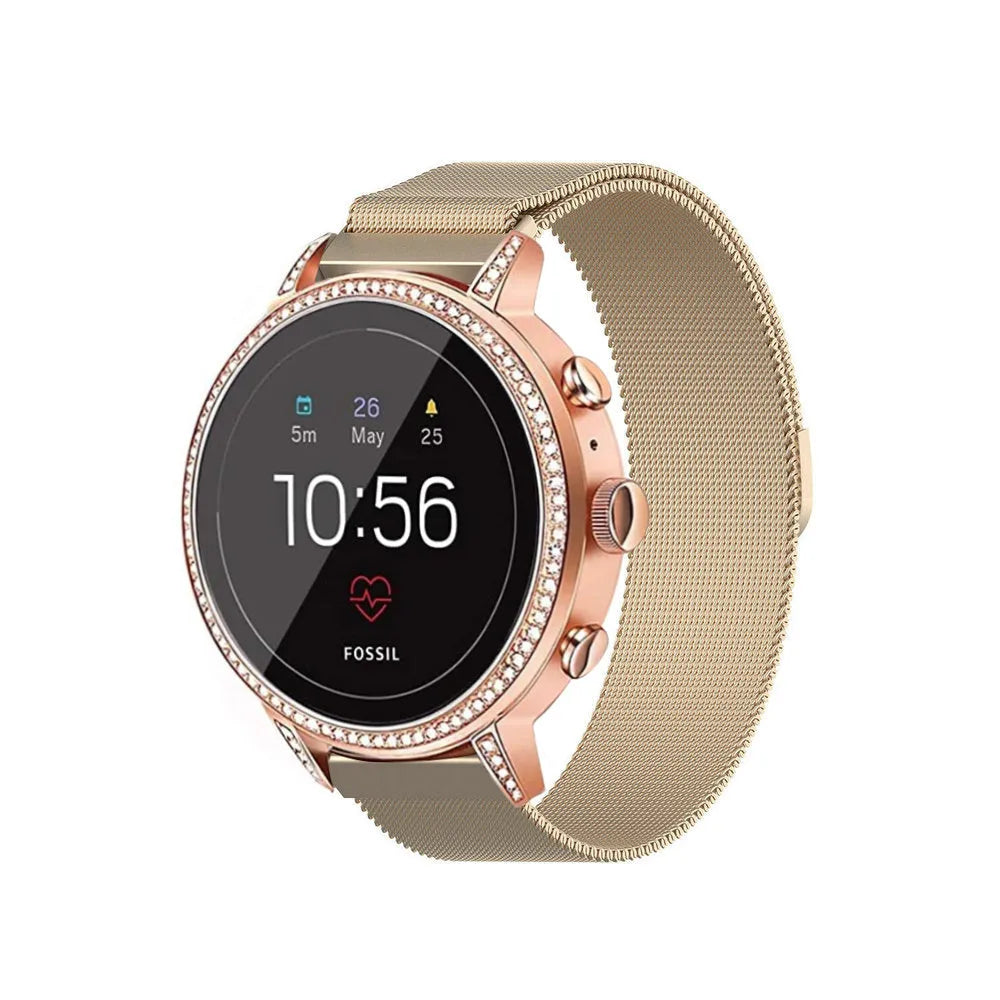 Fossil Gen 4 Venture (HR) Milanese Armband (Champagne)