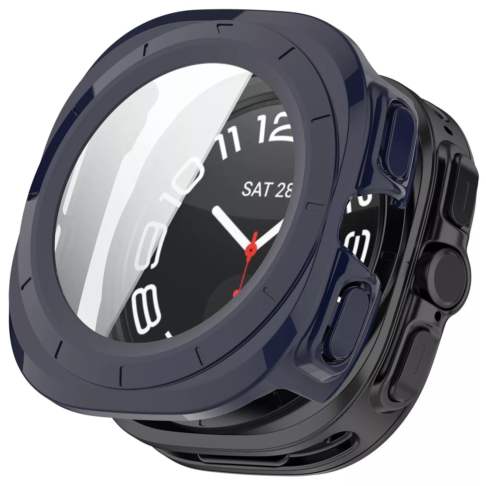 Samsung Galaxy Watch Ultra Hartschale mit Glass (Dunkelblau)