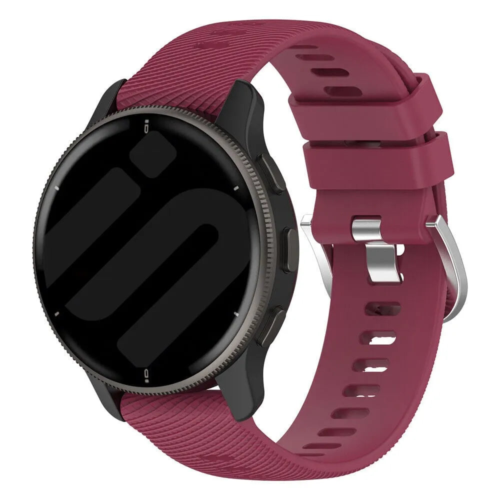 Coros Pace Pro Silikonarmband (Weinrot)