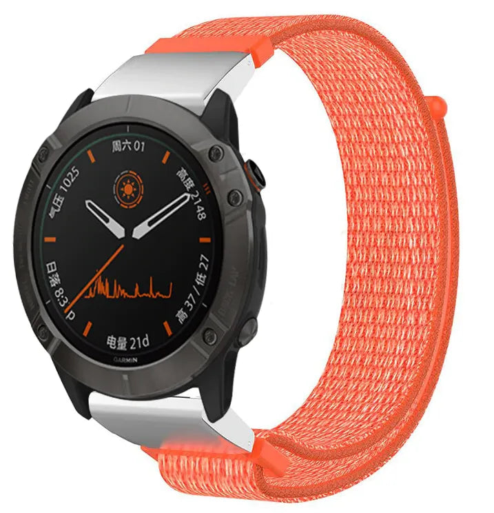 Garmin D2 Mach 2 - 47mm Nylonarmband (Orange)