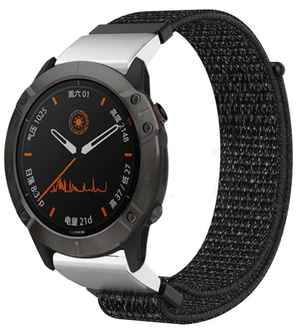 Garmin D2 Mach 2 - 51mm Nylonarmband (Schwarz)