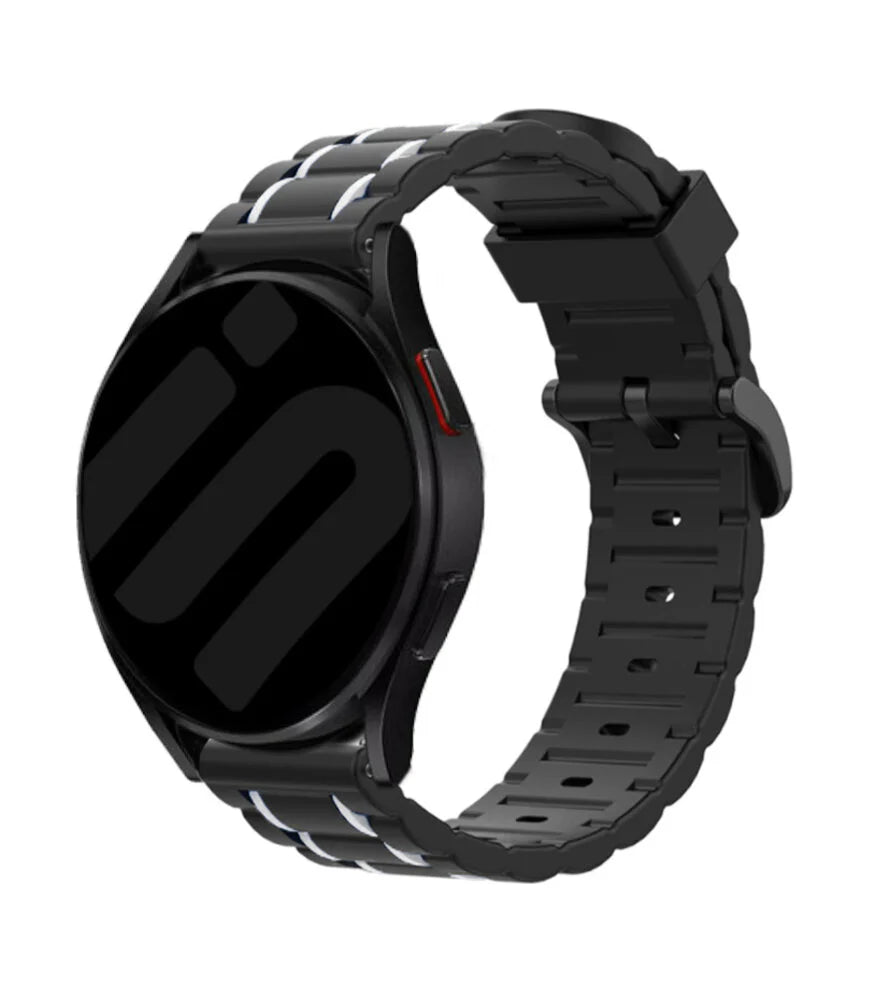 Suunto 9 Peak Sportarmband mit Schnalle (Schwarz/Weiß)