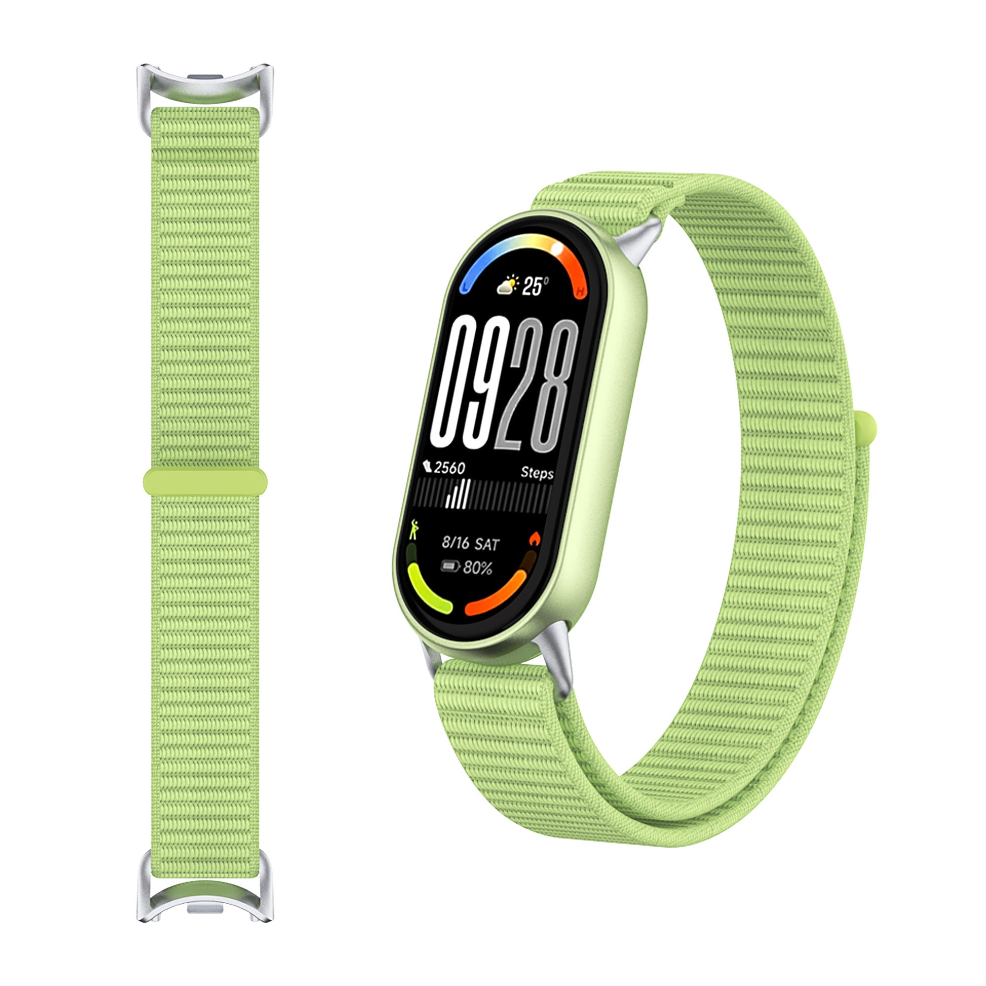 Xiaomi Smart Band 9 Modern Nylonarmband (Feldgrün)