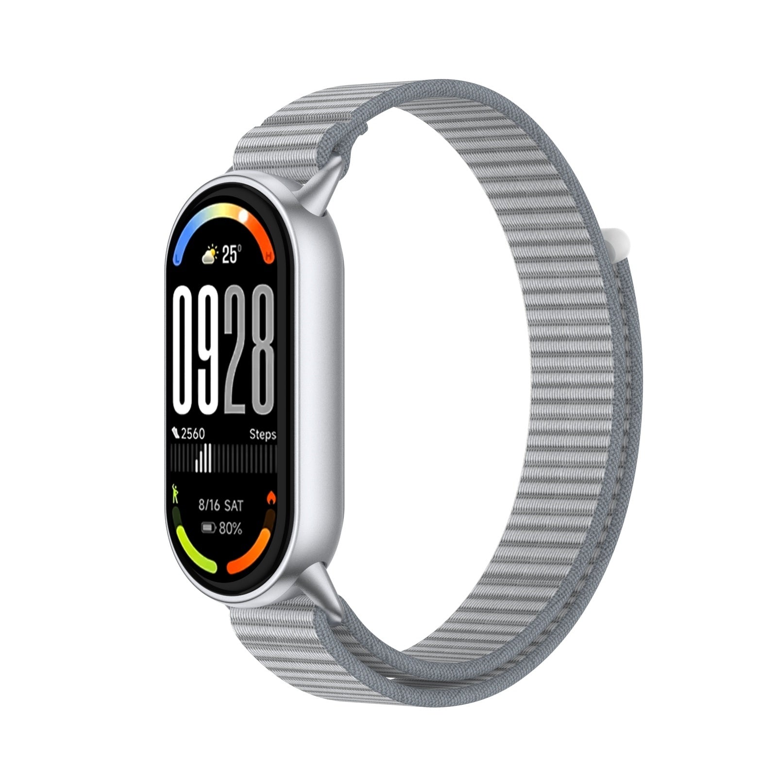 Xiaomi Smart Band 9 Modern Nylonarmband (Grau)