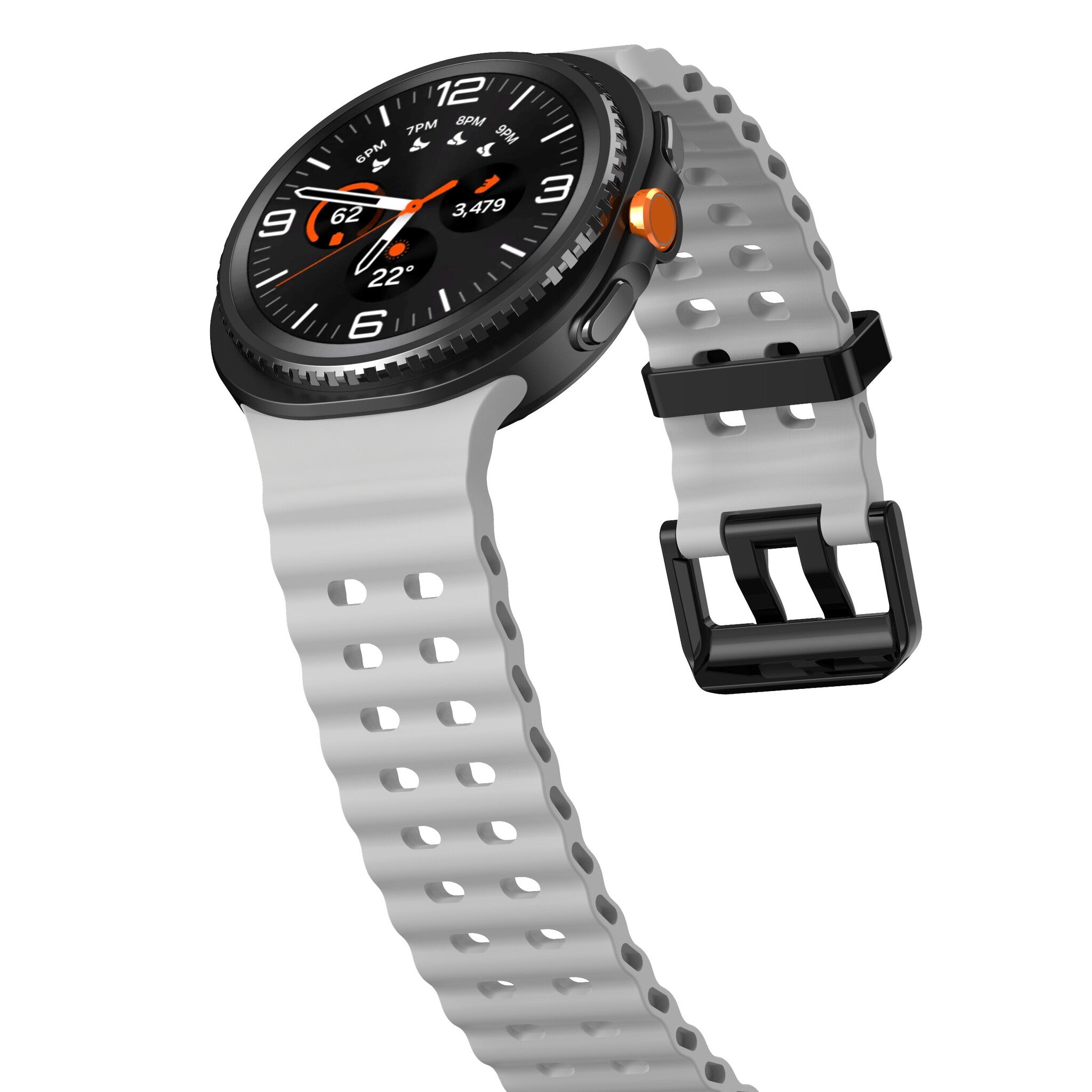 Samsung Galaxy Watch 8 - 44mm Ocean Armband (Grau)