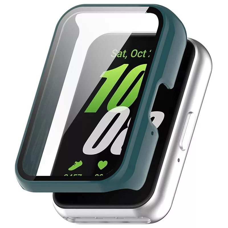 Samsung Galaxy Fit 3 PC Hartschale-Hülle mit Glass (Kieferngrün)