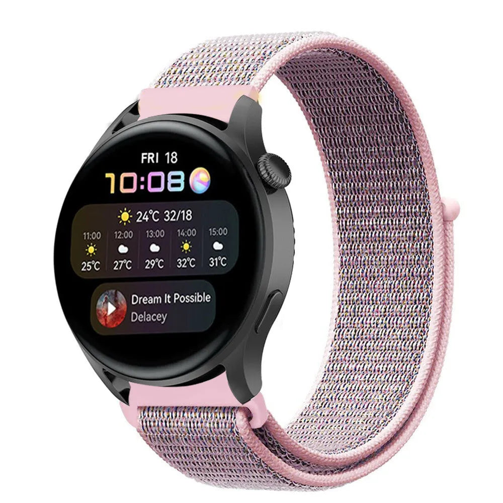 Nylon Strap, on a watch, 3/4 front view
