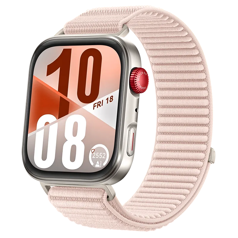 Huawei Watch Fit 3 Wave Nylonarmband (hellrosa)