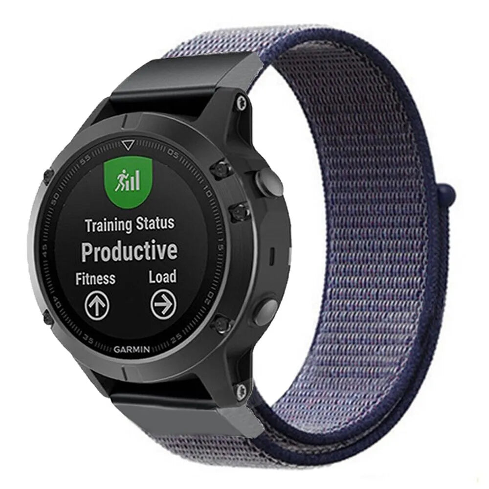 Garmin Forerunner 965 Nylonarmband (Blau)