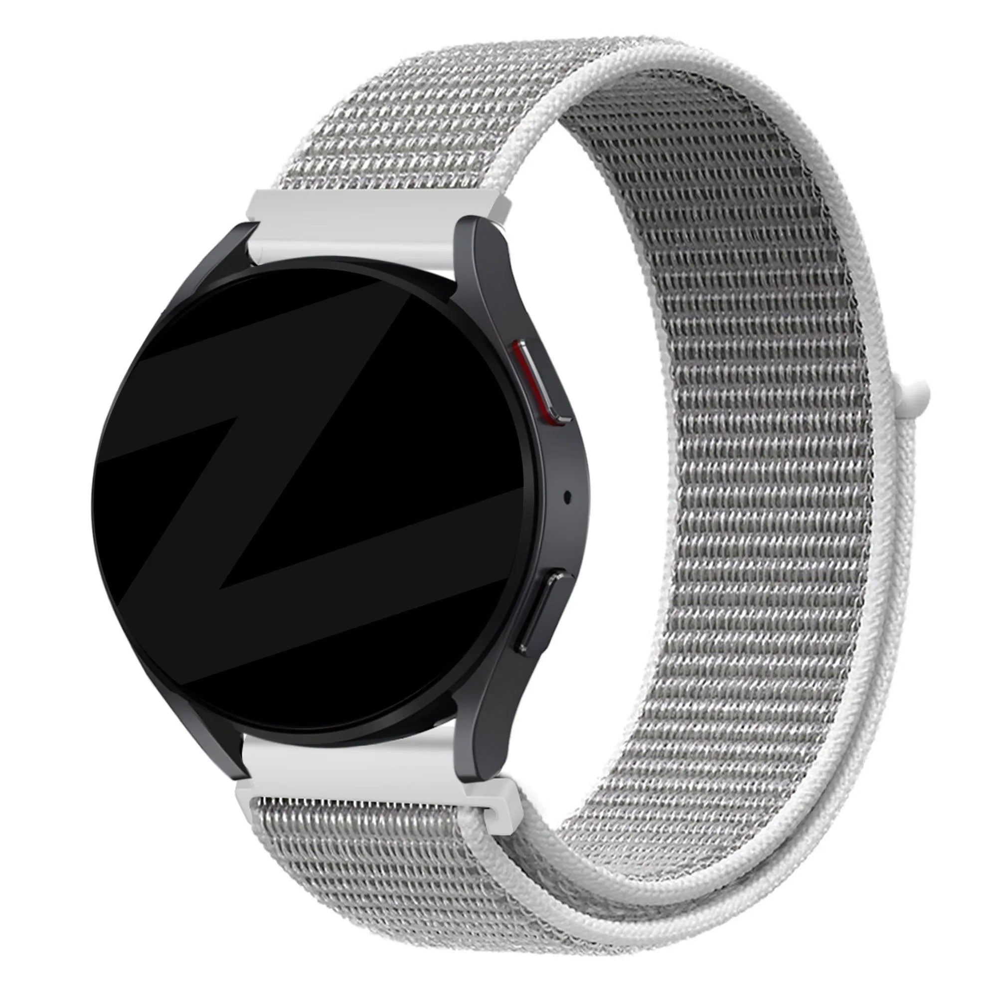 Bandz Amazfit Active 2 Nylon Loop Armband (Grau)