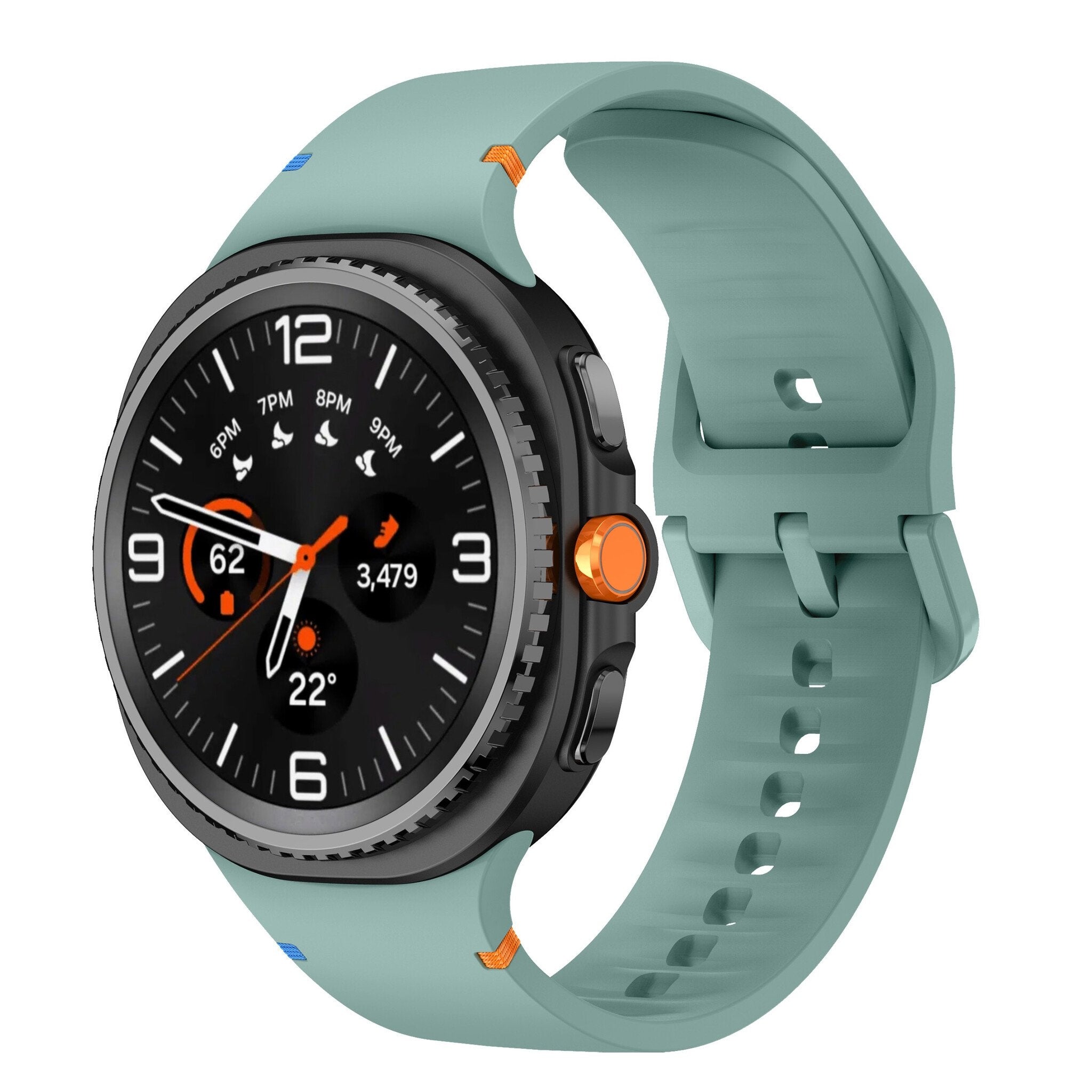 Samsung Galaxy Watch 8 - 44mm Silikonarmband (Viridiangrün)