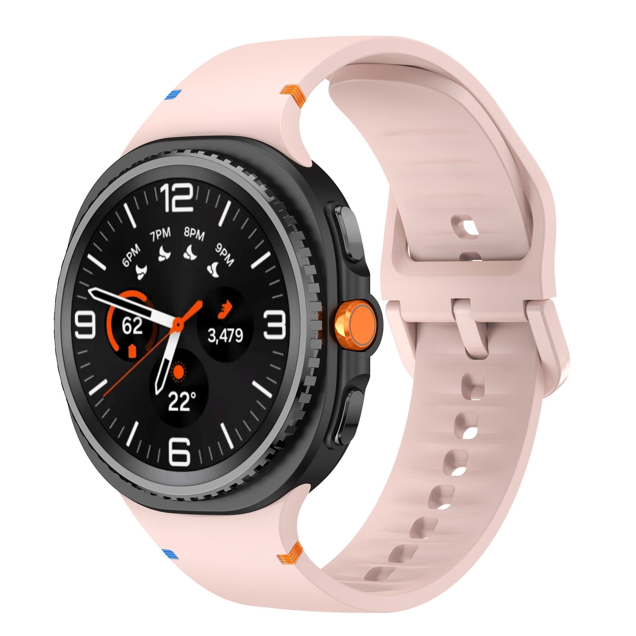 Samsung Galaxy Watch 8 - 40 mm Silikonarmband (rosa)