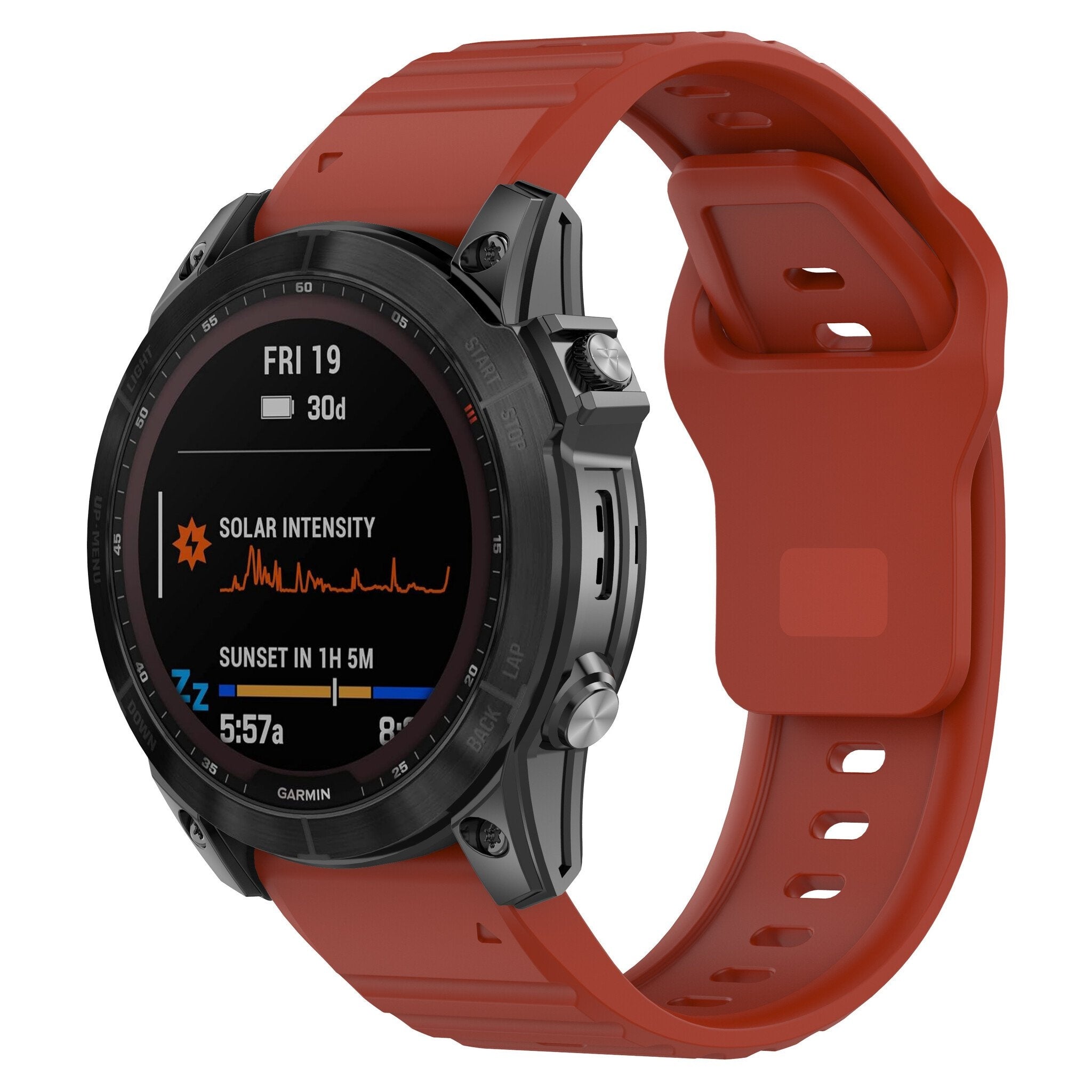 Garmin Fenix 8 Pro - 51mm Outdoor Silikonarmband (Rot)