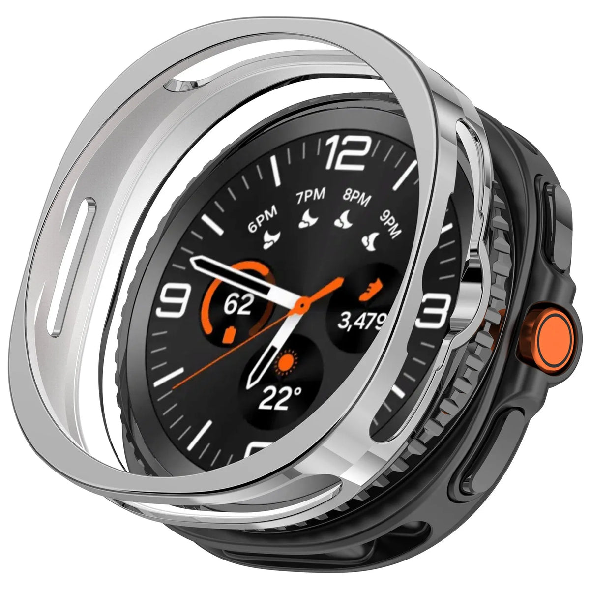 Samsung Galaxy Watch 8 Classic TPU Hülle (Silber)