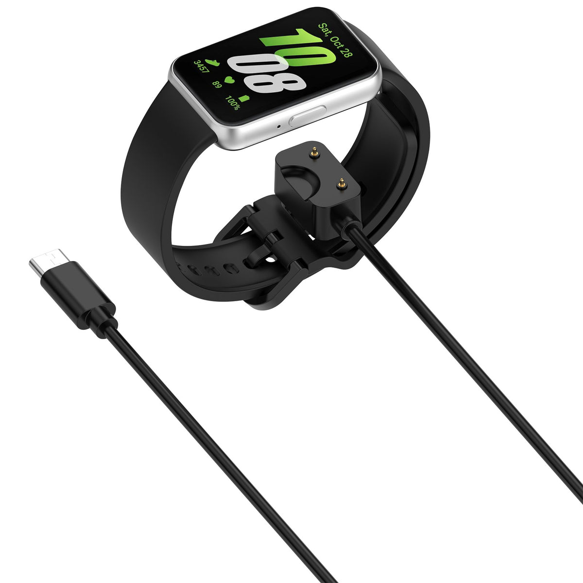 Samsung Galaxy Watch Fit 3 USB-C Anschluss Ladegerät (Schwarz)