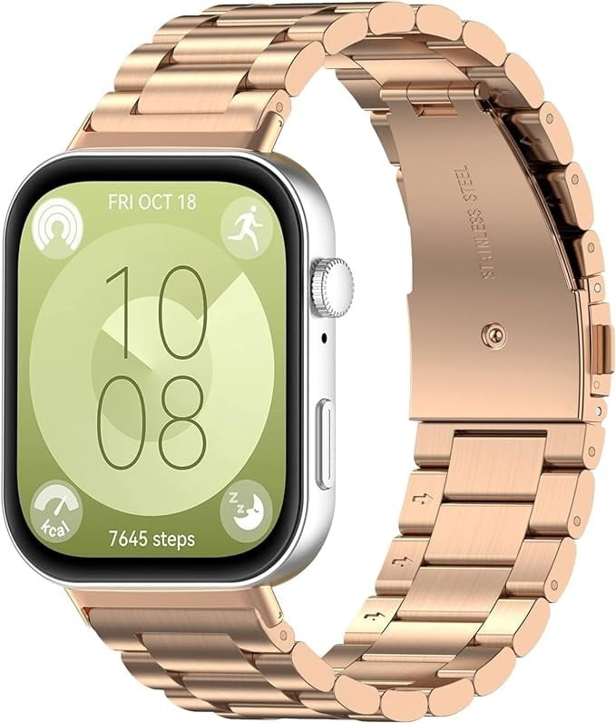 Huawei Watch Fit 5 Pro Stahlarmband (Roségold)