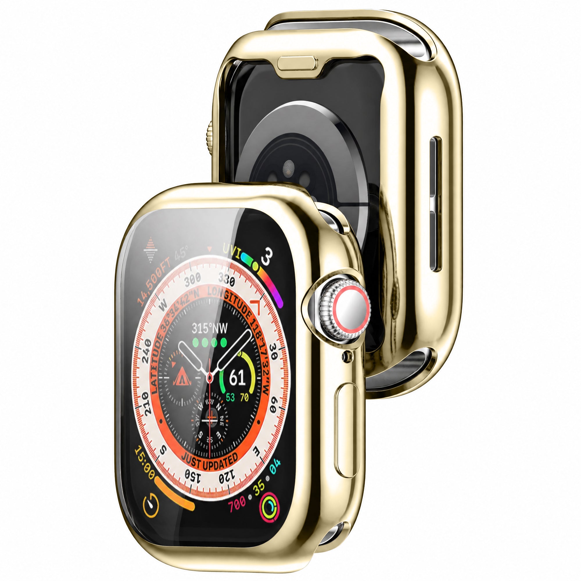 Apple Watch 10 & 11 - 42mm TPU Hülle (Polarstern-Gold)