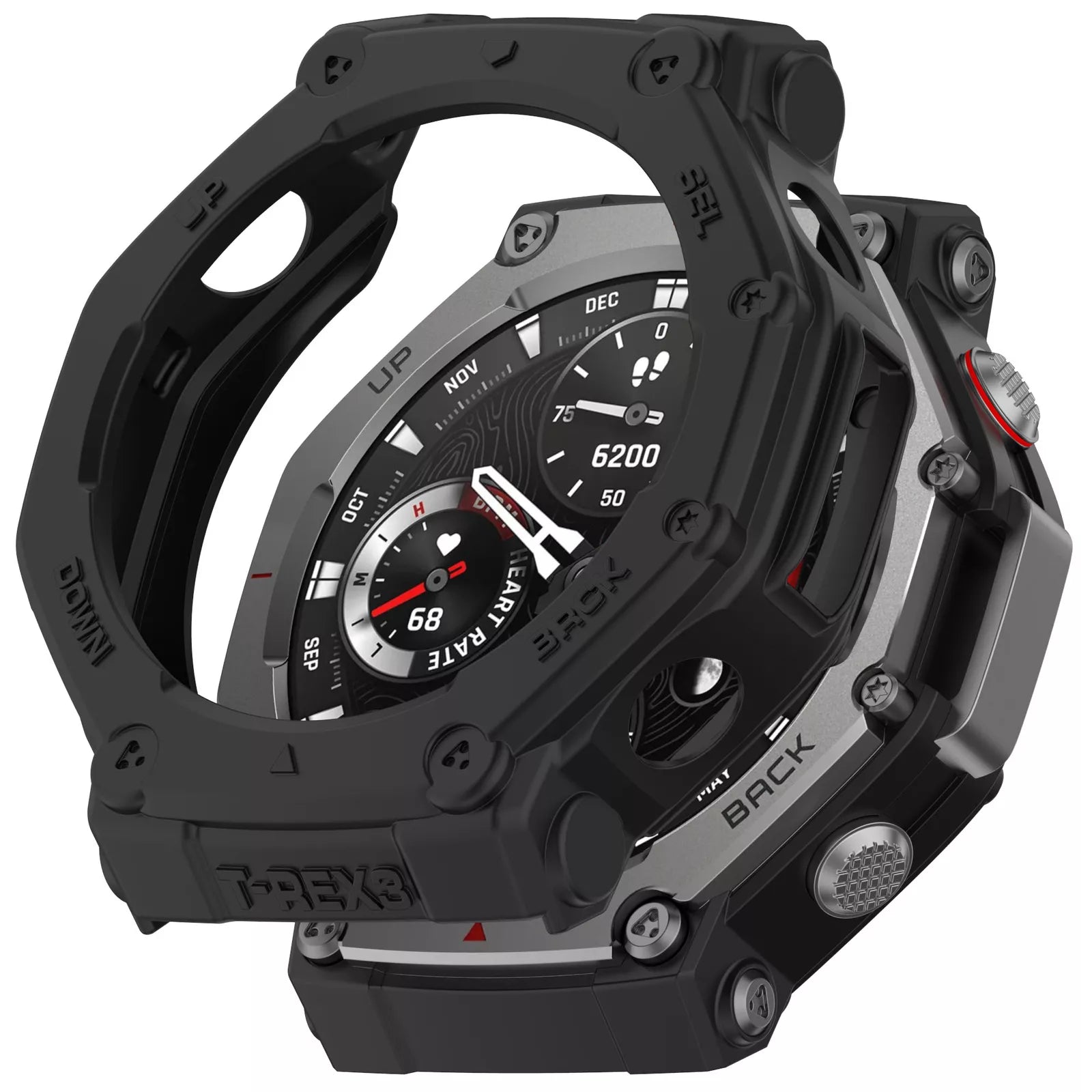 Amazfit T-Rex 3 Robuste TPU Hülle (Schwarz)