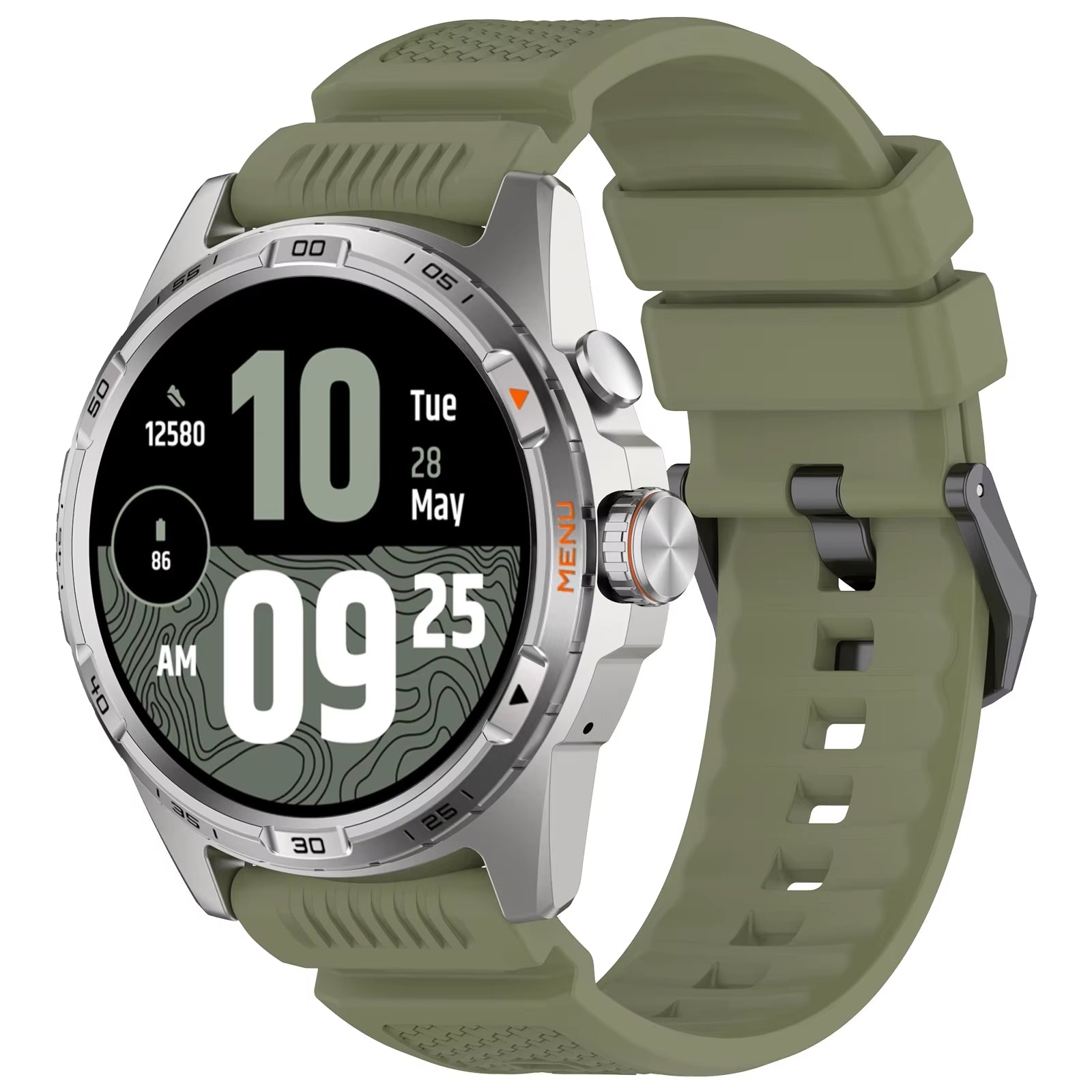 TicWatch Pro 5 Enduro Silikonarmband (Armee Grün)