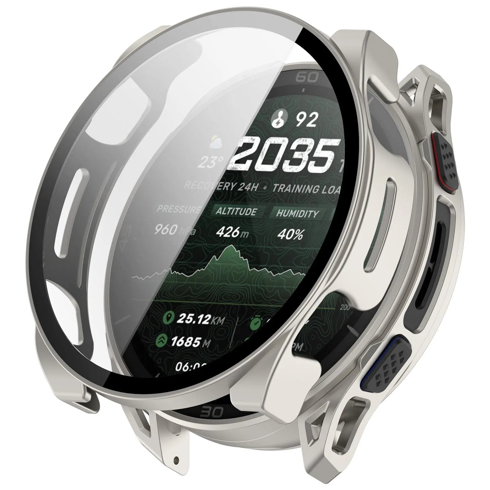 Amazfit Cheetah 2 Ultra PC-Hülle mit Glas (Titan)