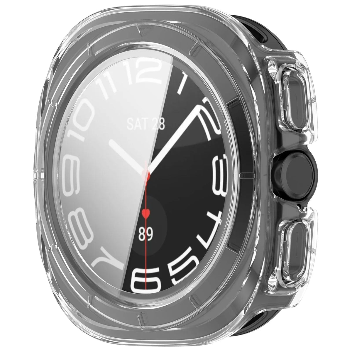 Samsung Galaxy Watch Ultra 2 Hartschalenhülle mit Glas (Transparent)