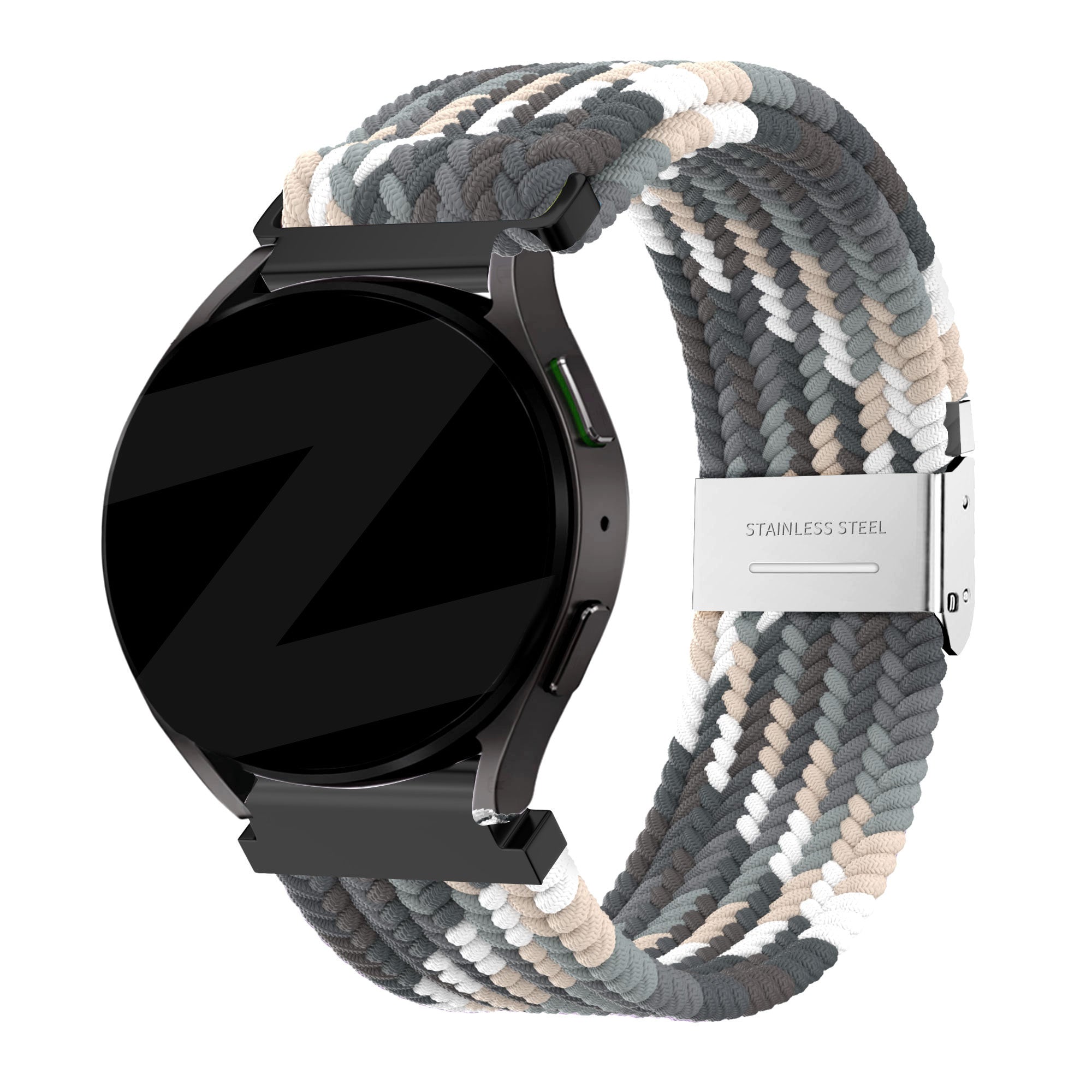 Bandz Garmin Vivomove Trend Gewebtes Nylonarmband (Mandala Schwarz)