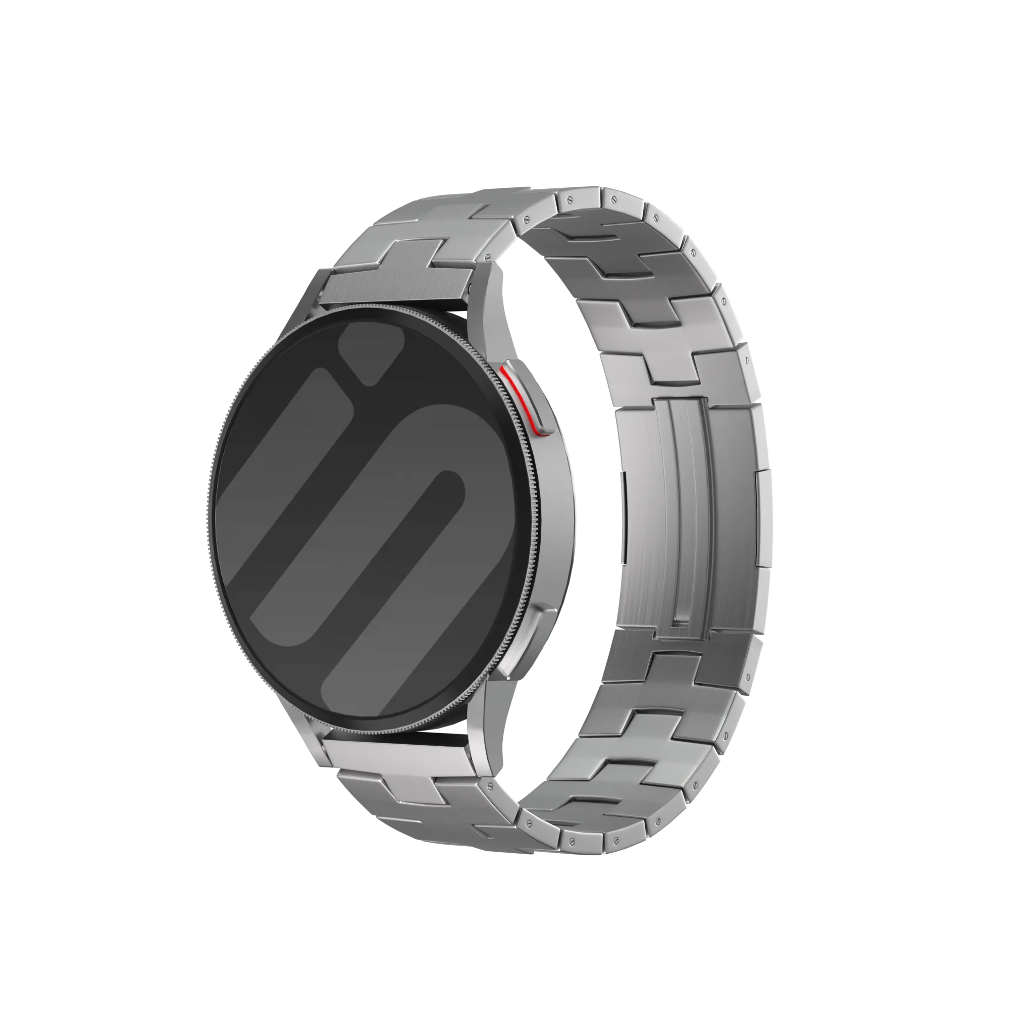Oppo Watch X2 Gebürstetes Titanarmband (flacher Verschluss) (Silber)