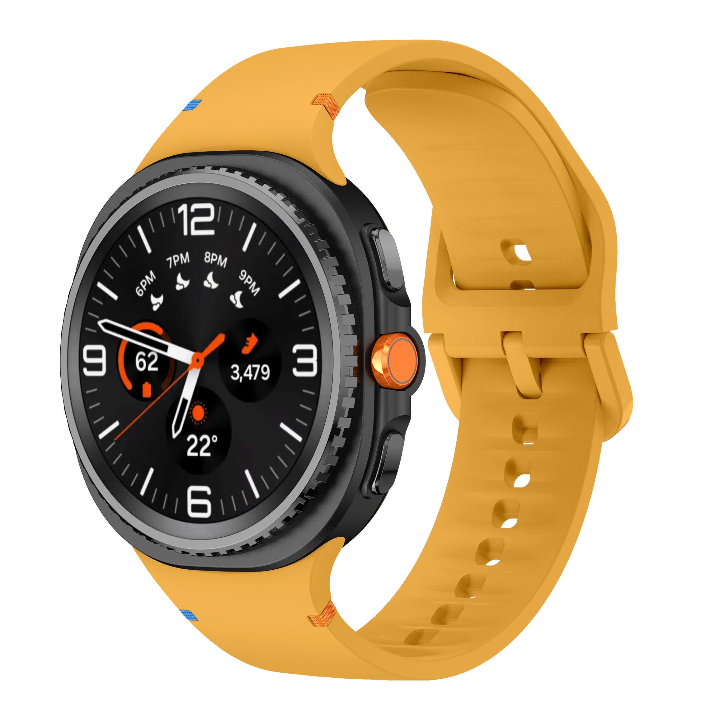 Samsung Galaxy Watch 8 Classic Silikonarmband (Gelb)