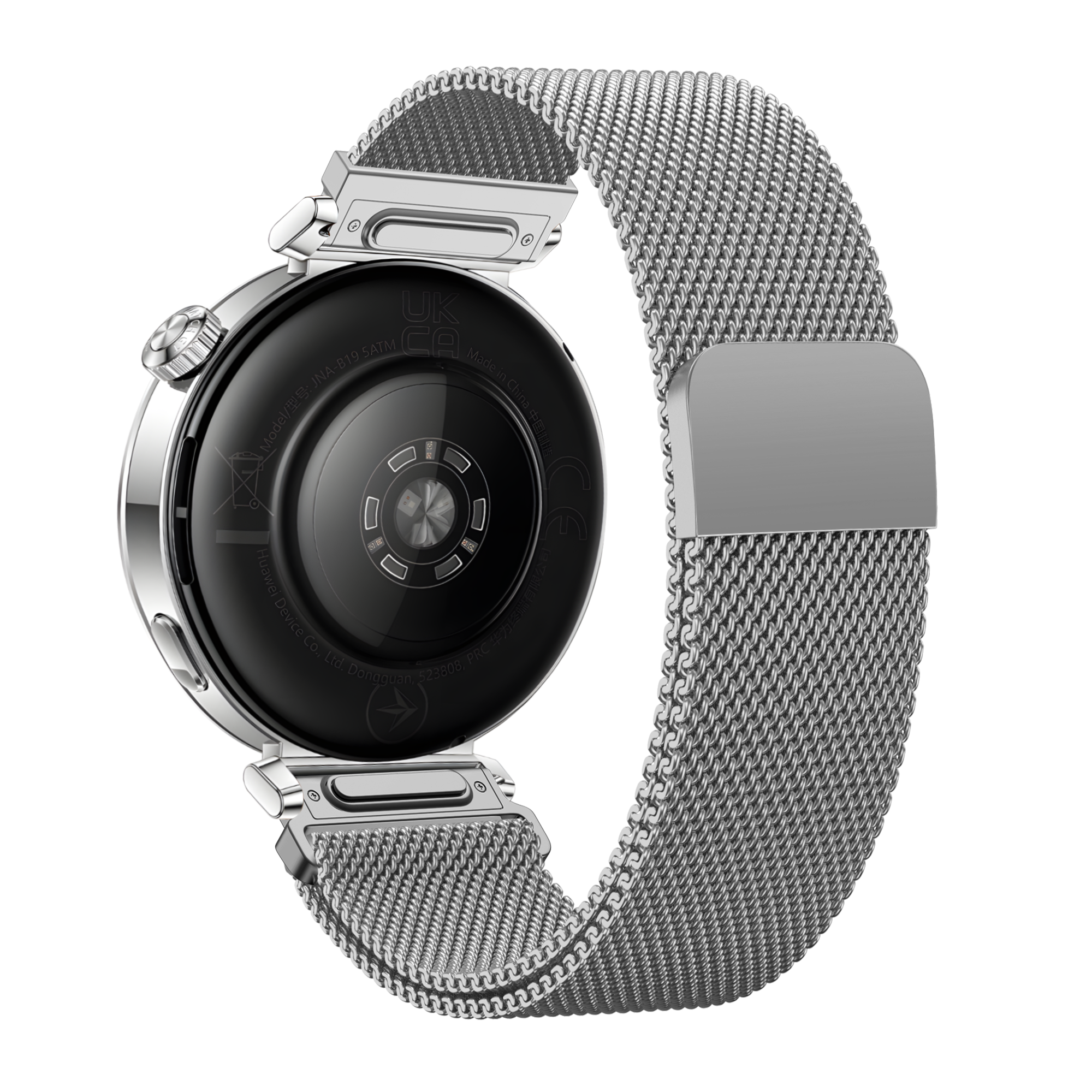 Bandz Withings ScanWatch 2 - 38mm Milanese Armband 'Easy fit' (Silber)
